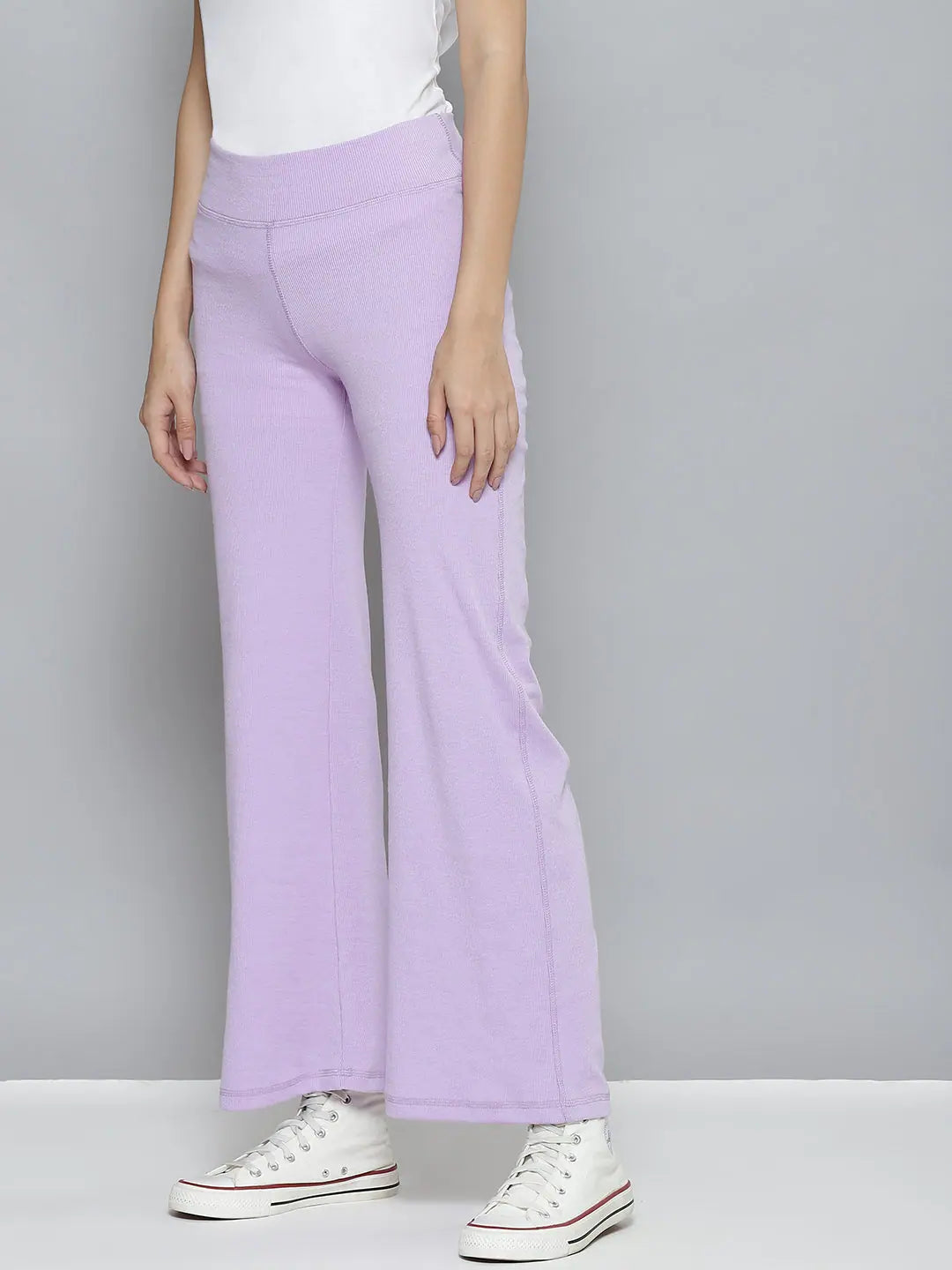 Lavender Rib Boot Leg ACTIVE Pants | Women's Western Clothing