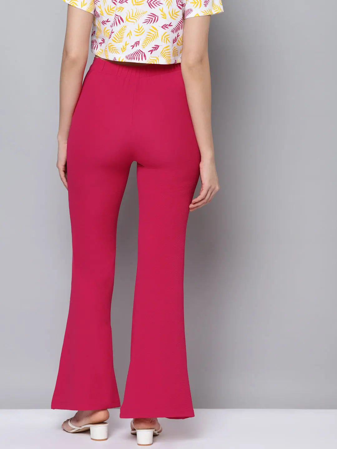 Fuchsia Bell Bottom Pants | Women's Western Wear Outfits