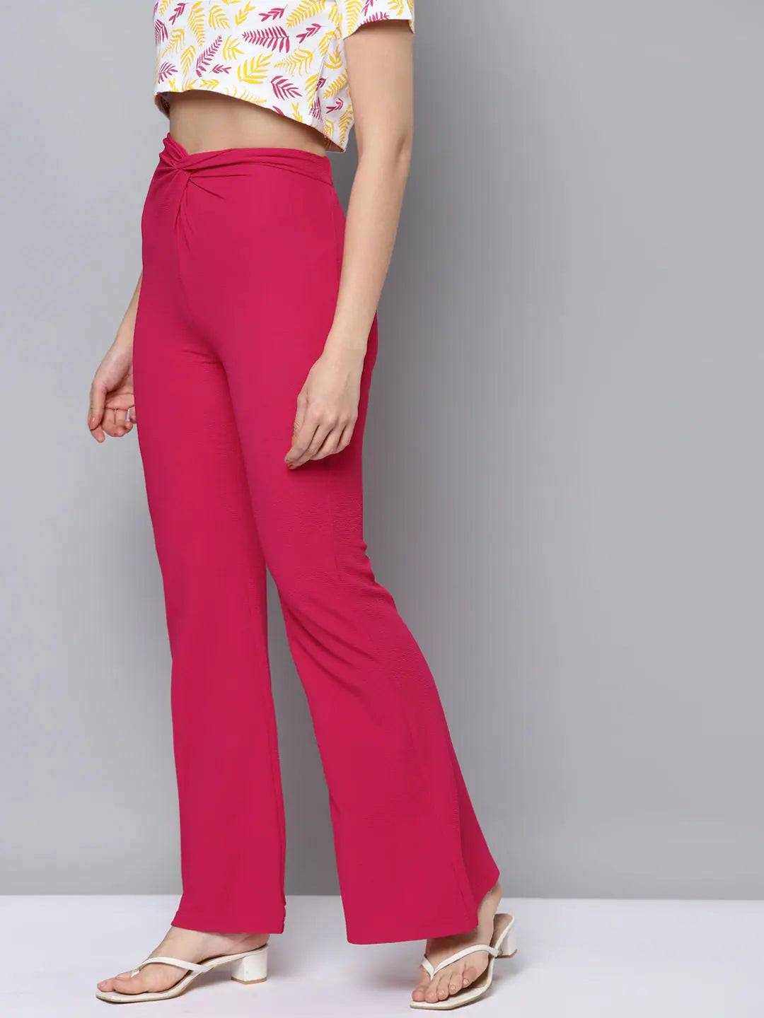Fuchsia Bell Bottom Pants | Women's Western Wear Outfits