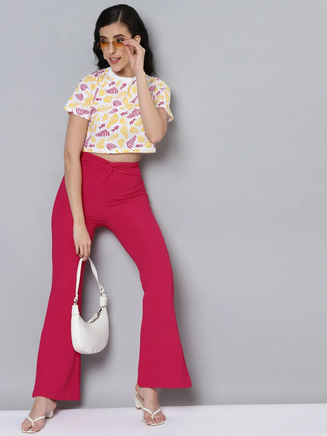 Fuchsia Bell Bottom Pants | Women's Western Wear Outfits