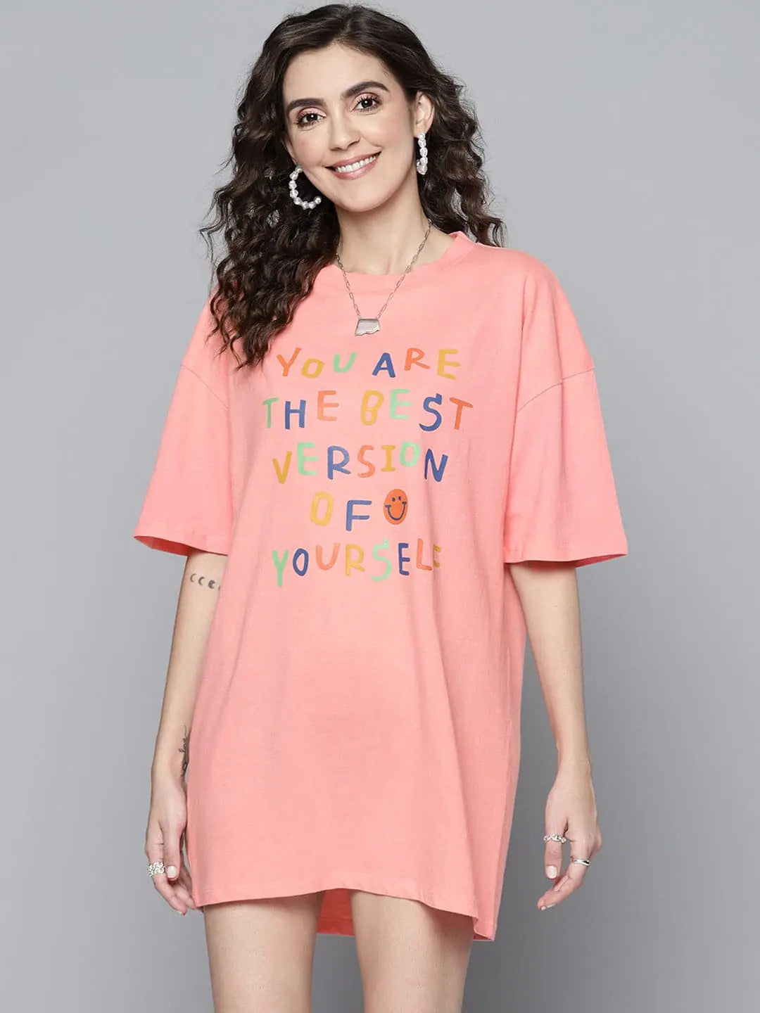 Pink T-Shirt Dress | Women's 