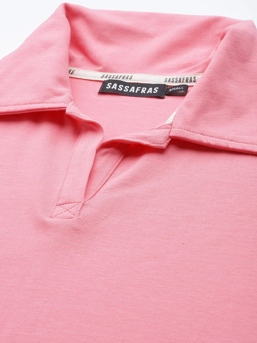 Pink Bodycon Dress - Women's Polo Neck Dress