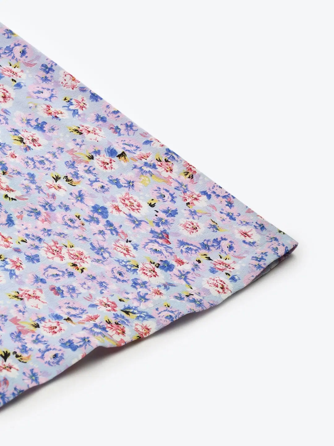 Women Blue Floral Skirt | Ditsy Print Flared Skirt