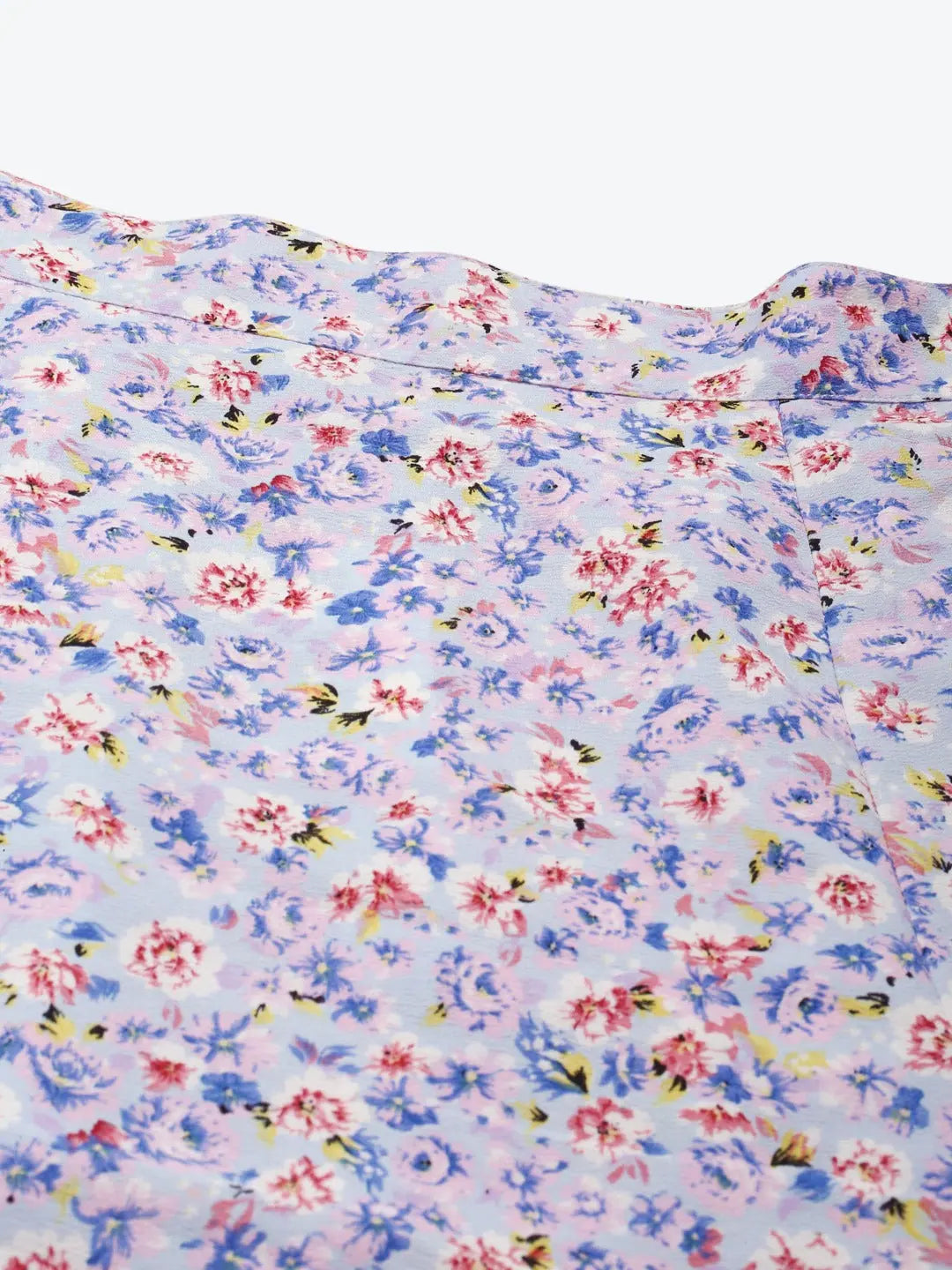 Women Blue Floral Skirt | Ditsy Print Flared Skirt