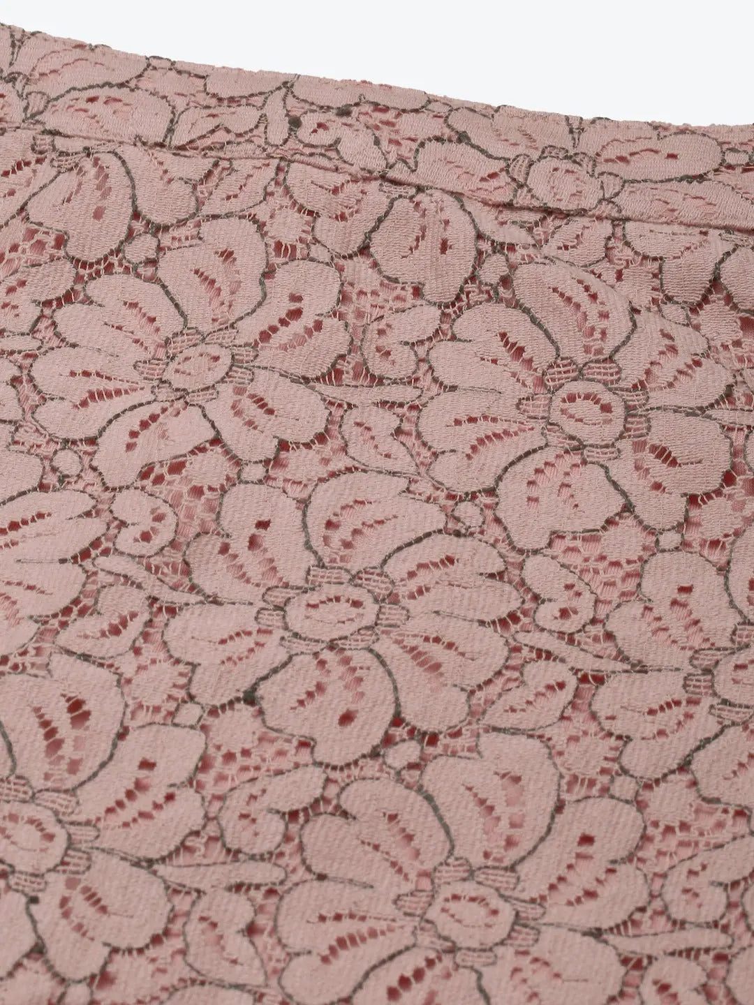 Dusty Pink Lace A-Line Skirt - Festive Lehenga Collection