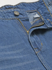 Women Blue Wide Leg Jeans-SFJEAN0177XS