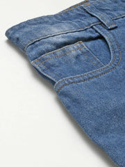 Women Blue Wide Leg Jeans-SFJEAN0177XS