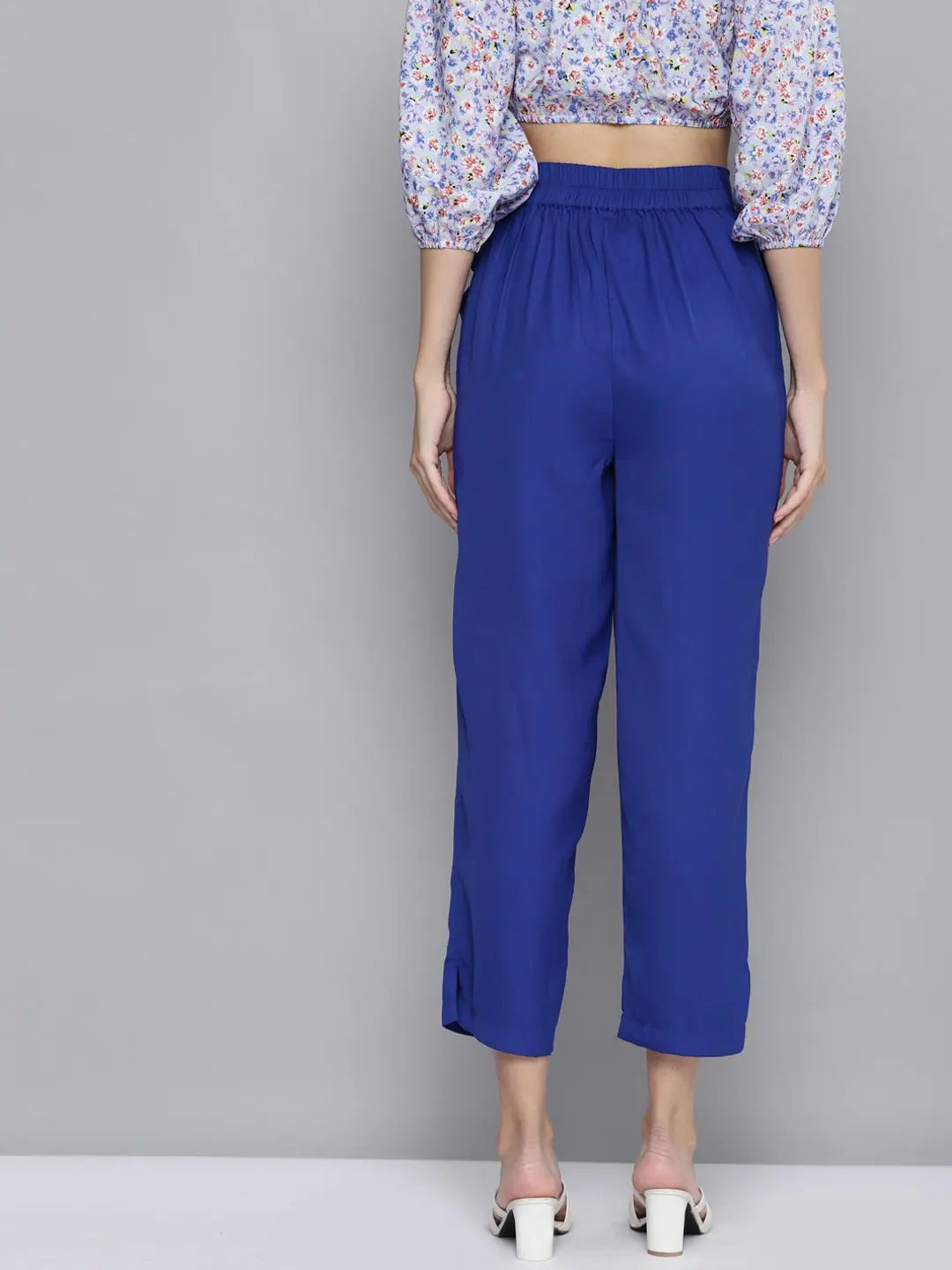 Royal Blue Wrap Pants - Women's Western Wear Outfits