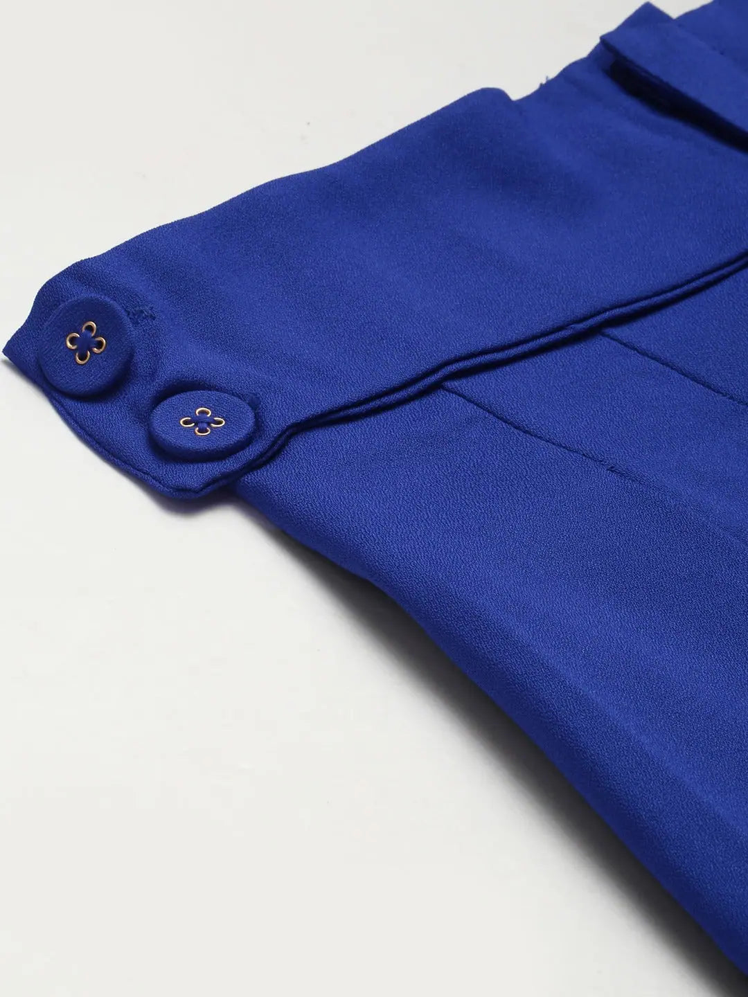 Royal Blue Tapered Pants - Women's Ankle Length Western Wear