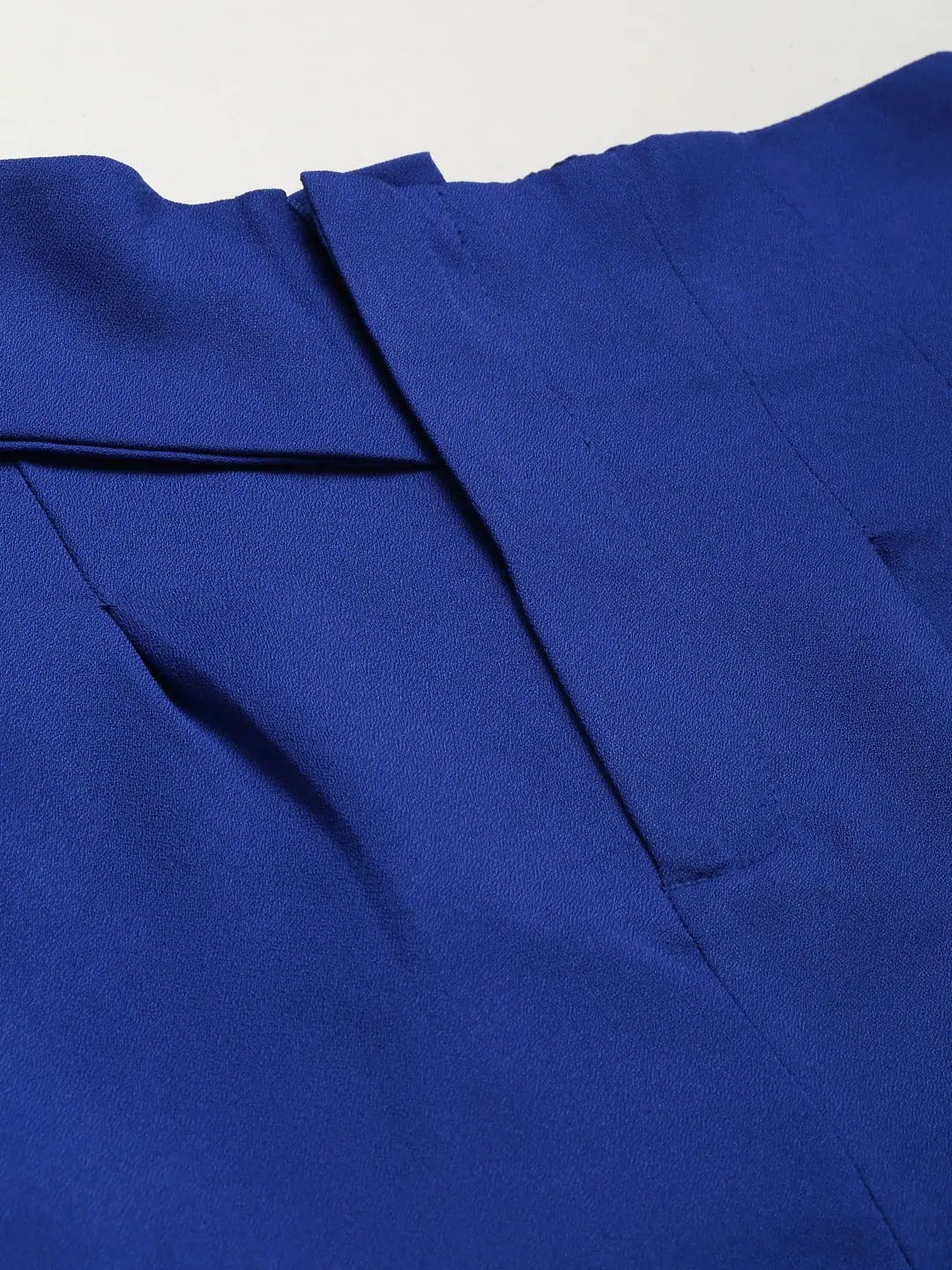 Royal Blue Tapered Pants - Women's Ankle Length Western Wear