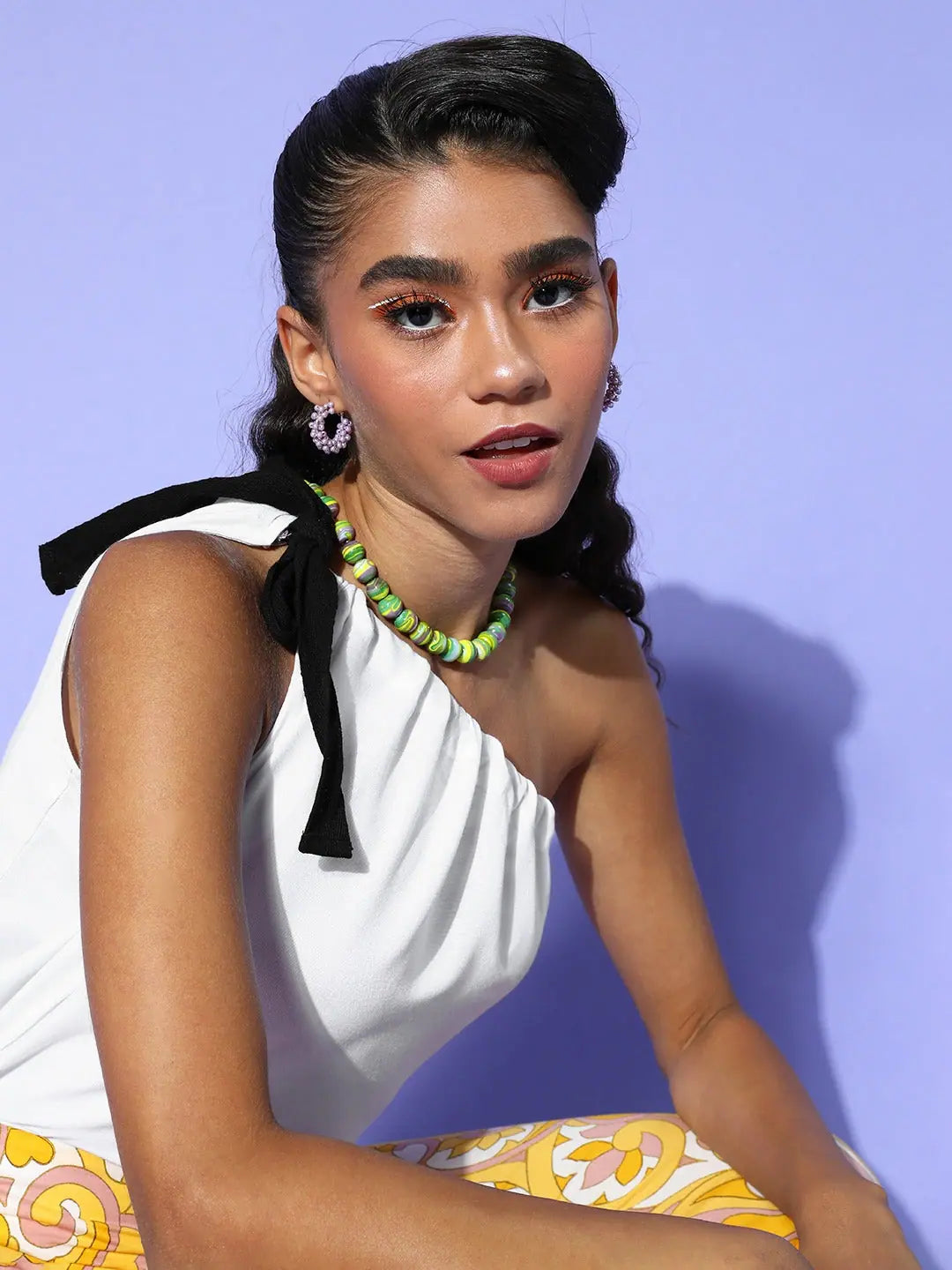 White One Shoulder Top | Western Outfits for Women