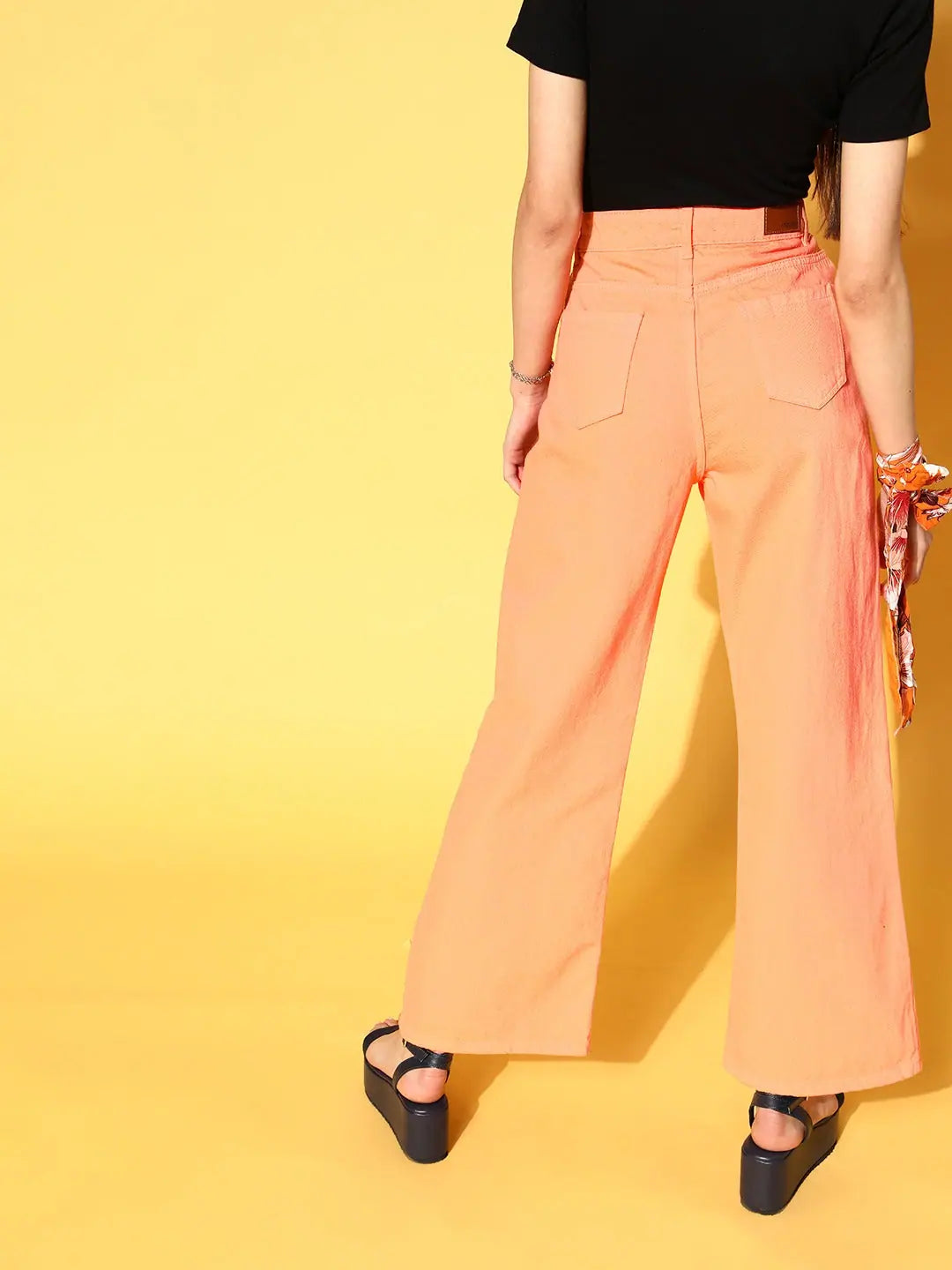 Peach Wrap Jeans - Trendy Women's Western Wear for You