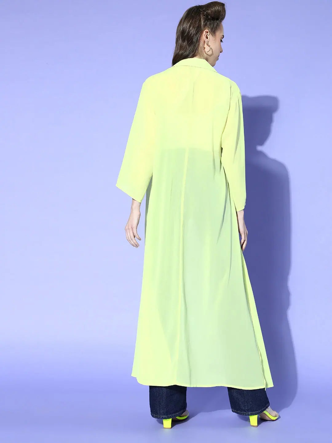 Green Collared Women's Jacket - Trendy Women's Outerwear