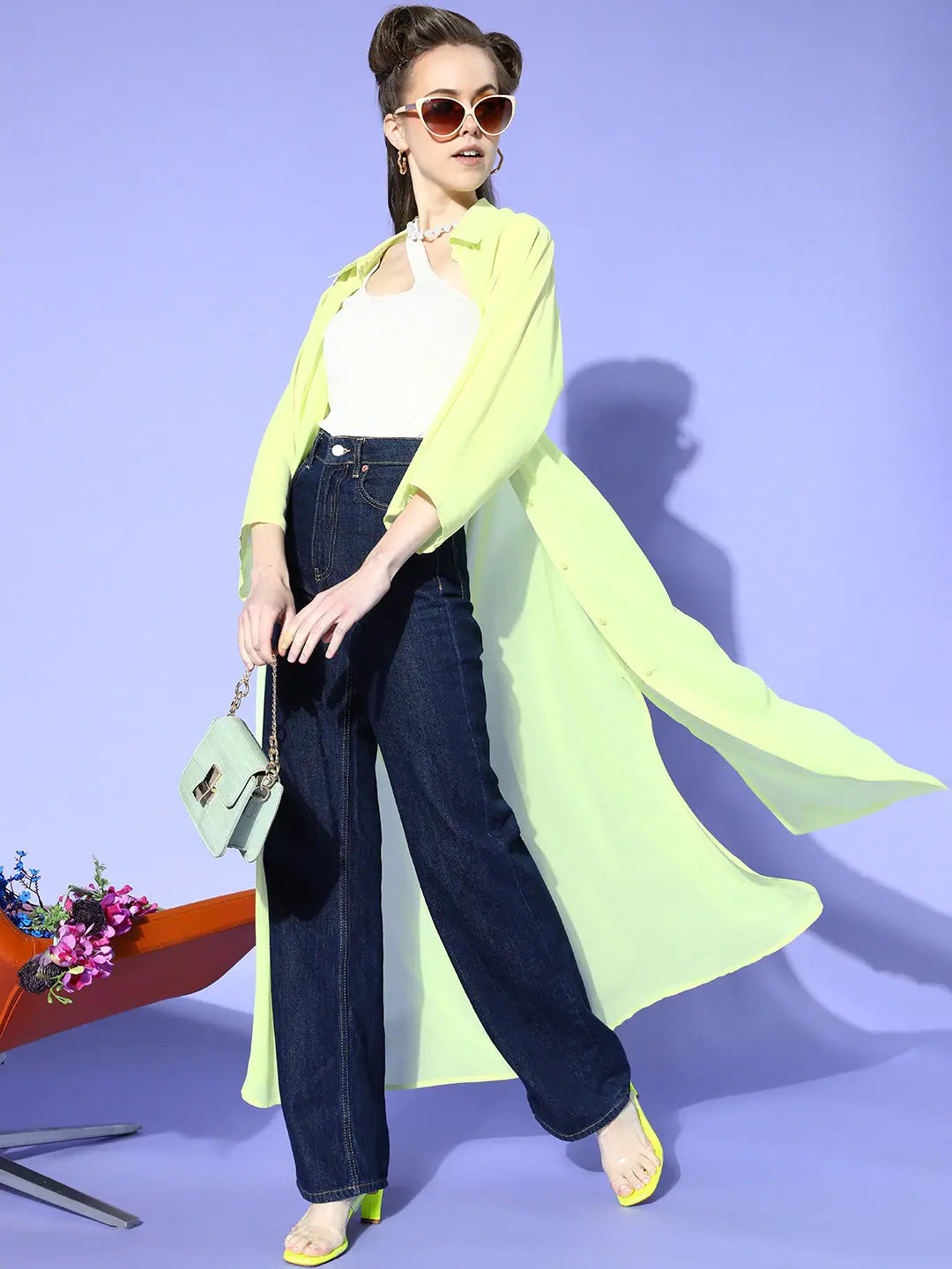 Green Collared Women's Jacket - Trendy Women's Outerwear