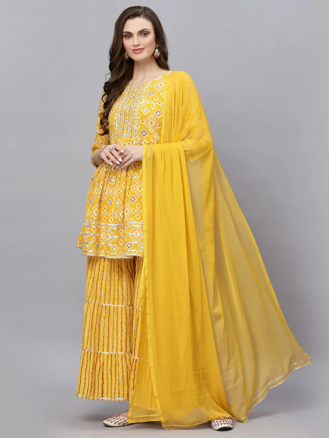 Printed & Embroidered Sharara Suits for Women | Sharara Set
