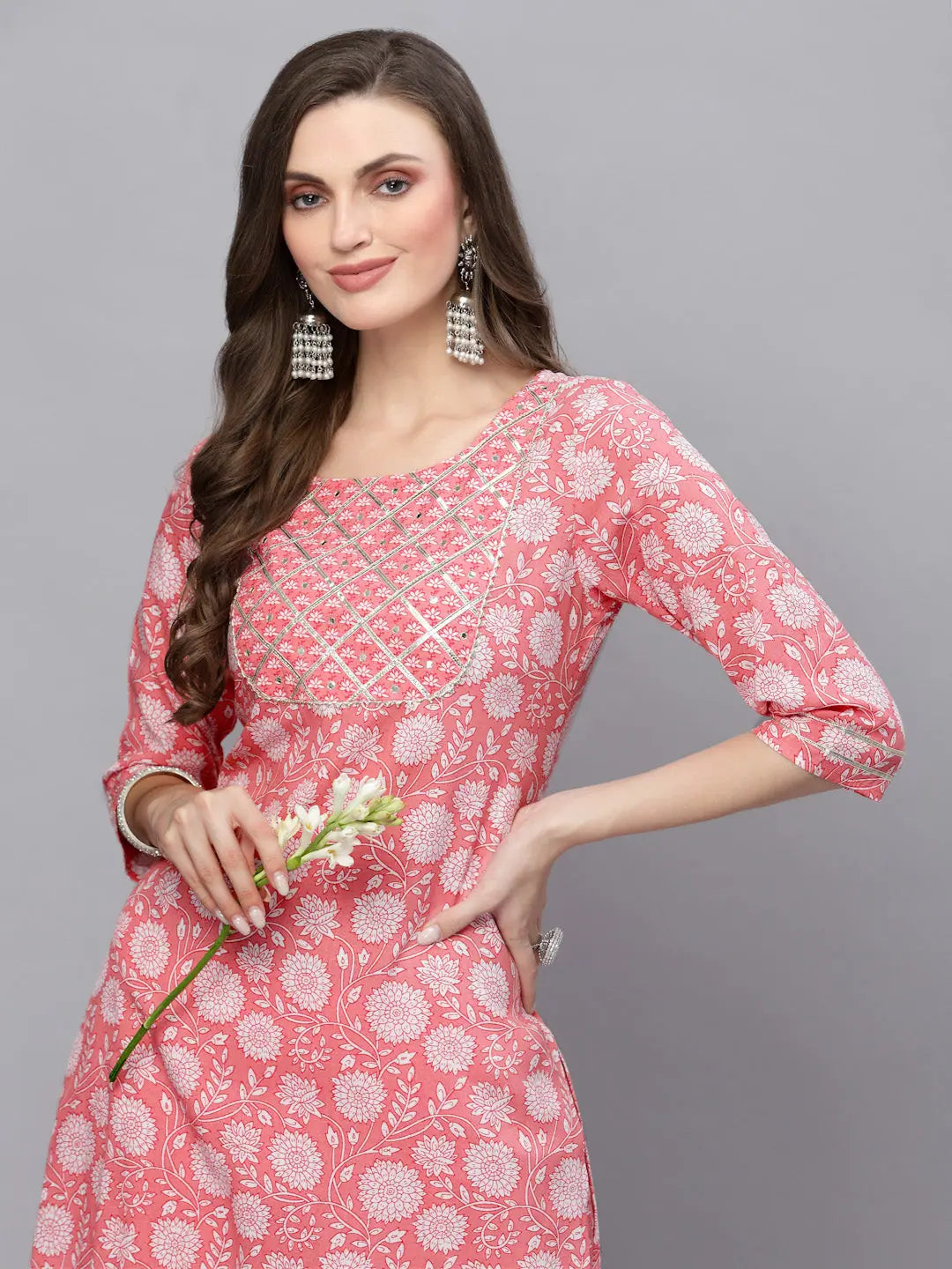 Floral Printed Kurta Pant Set | Women's Designer Kurta Sets