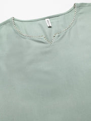 Women's Solid Rayon Straight Kurta Pant Dupatta Set-KPDMOREAGRO-S