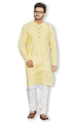 Authentics Kurta Pyjama Set Yellow-KPSSICYL-38