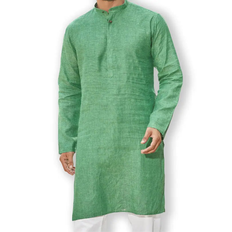 Authentics Kurta Pyjama Set Green-KPDULNGR-38