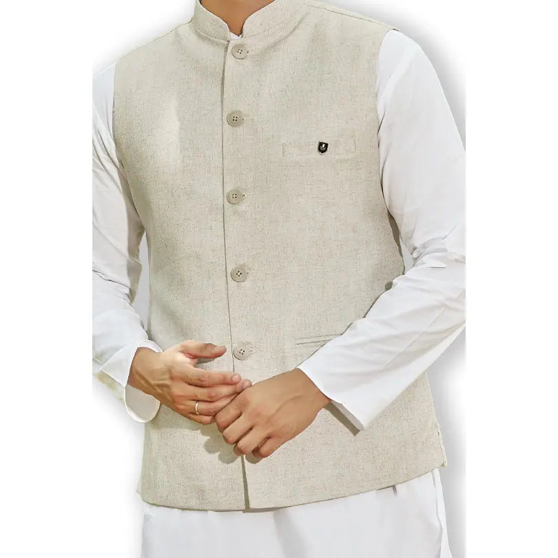 Brown Grey Kurta Bandi Set | Mens Kurta Pajama Collection