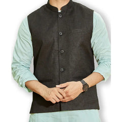Authentics Kurta Bandi Set Black