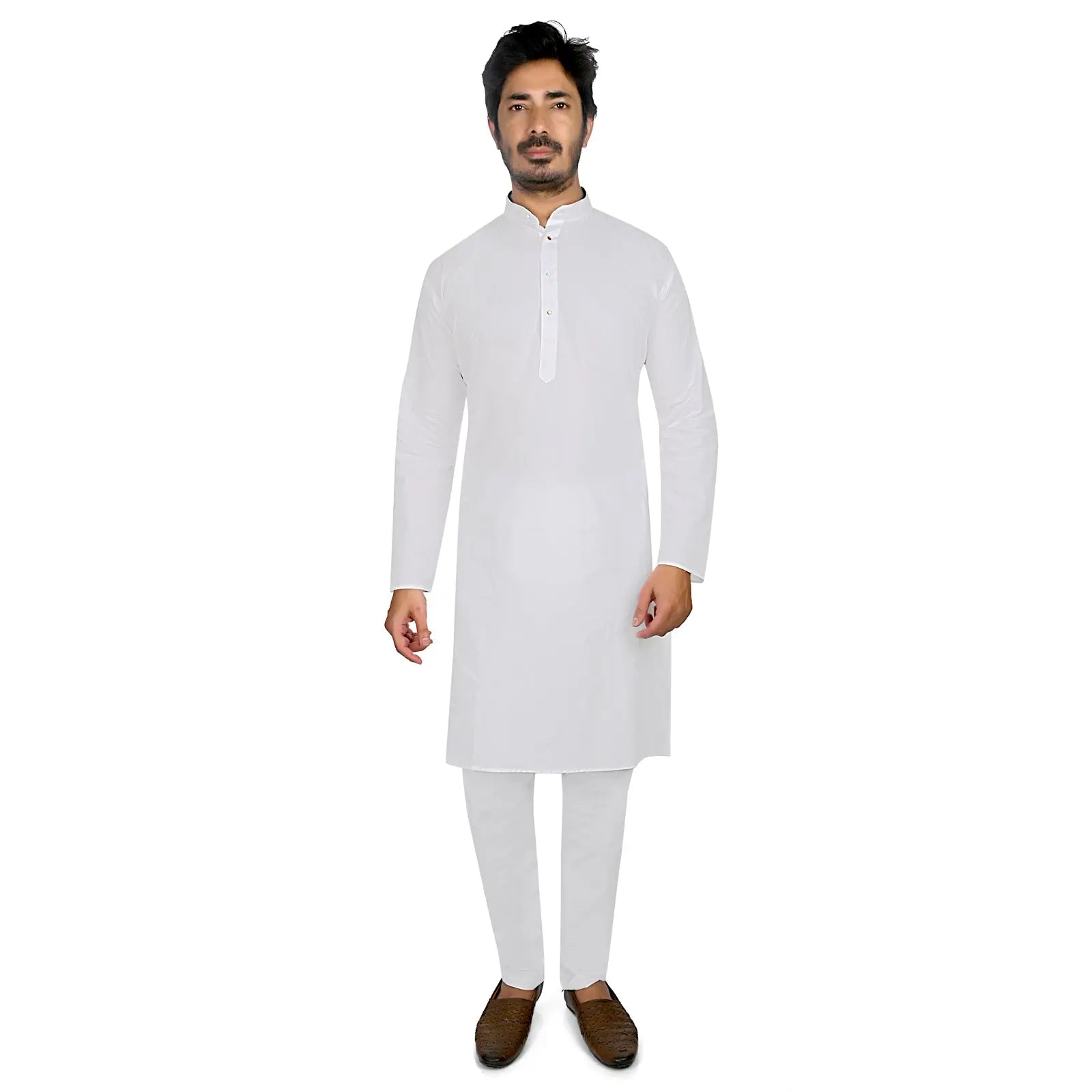 Blue Print Suede Kurta Bandi Set | Mens Kurta Pajama