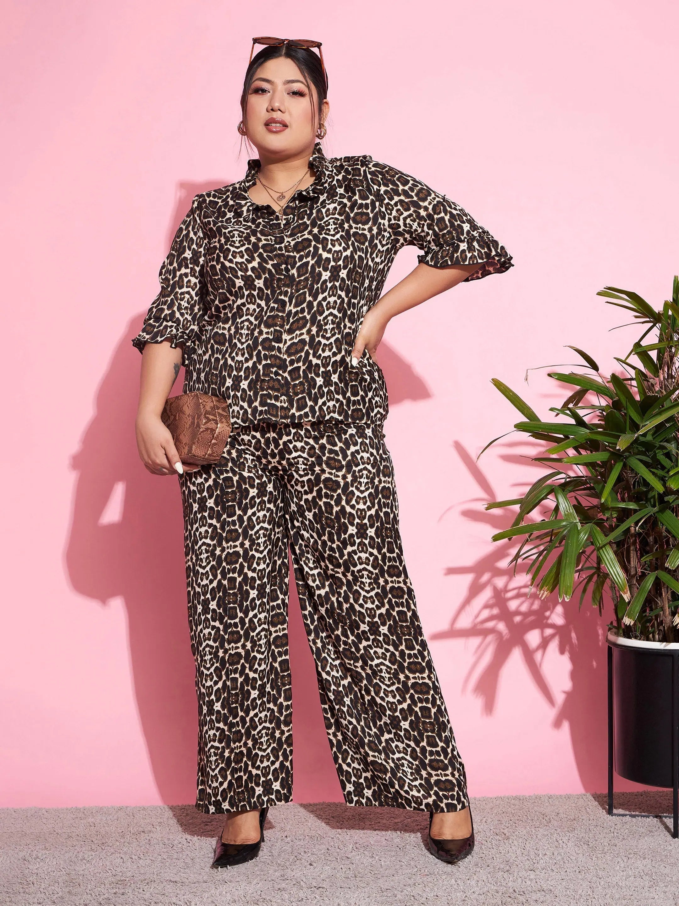 Printed Women's Beige Jumpsuit | Chic & Comfortable Set