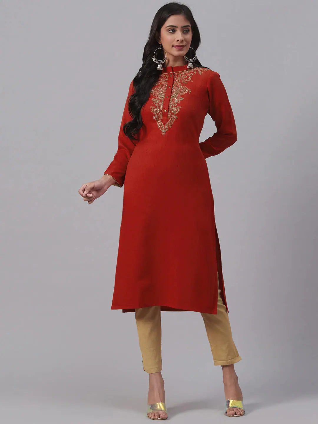 Embroidered Cotton Kurta for Women | Elegant Indian Kurtis