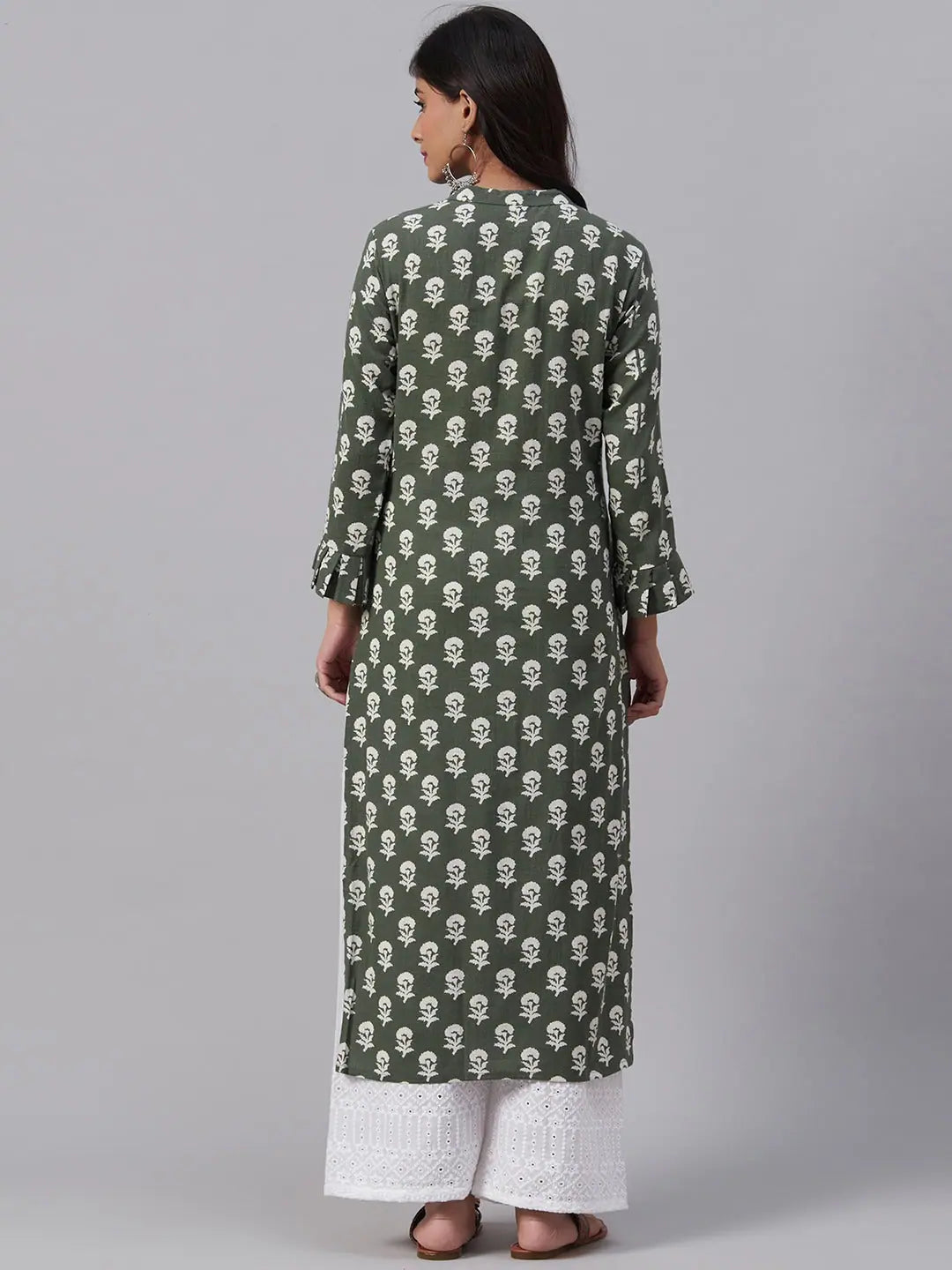 Women's Printed Cotton Kurta-VCK1818 | Indian Kurta for Women
