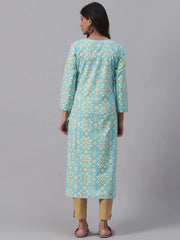 Women's Cotton Printed Kurta-VCK1862_L