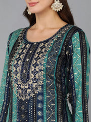 Women Viscose Rayon Embroidered-VCK9061_3XL