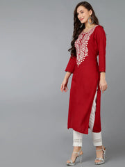 Women Viscose Rayon Embroidered-VCK9063