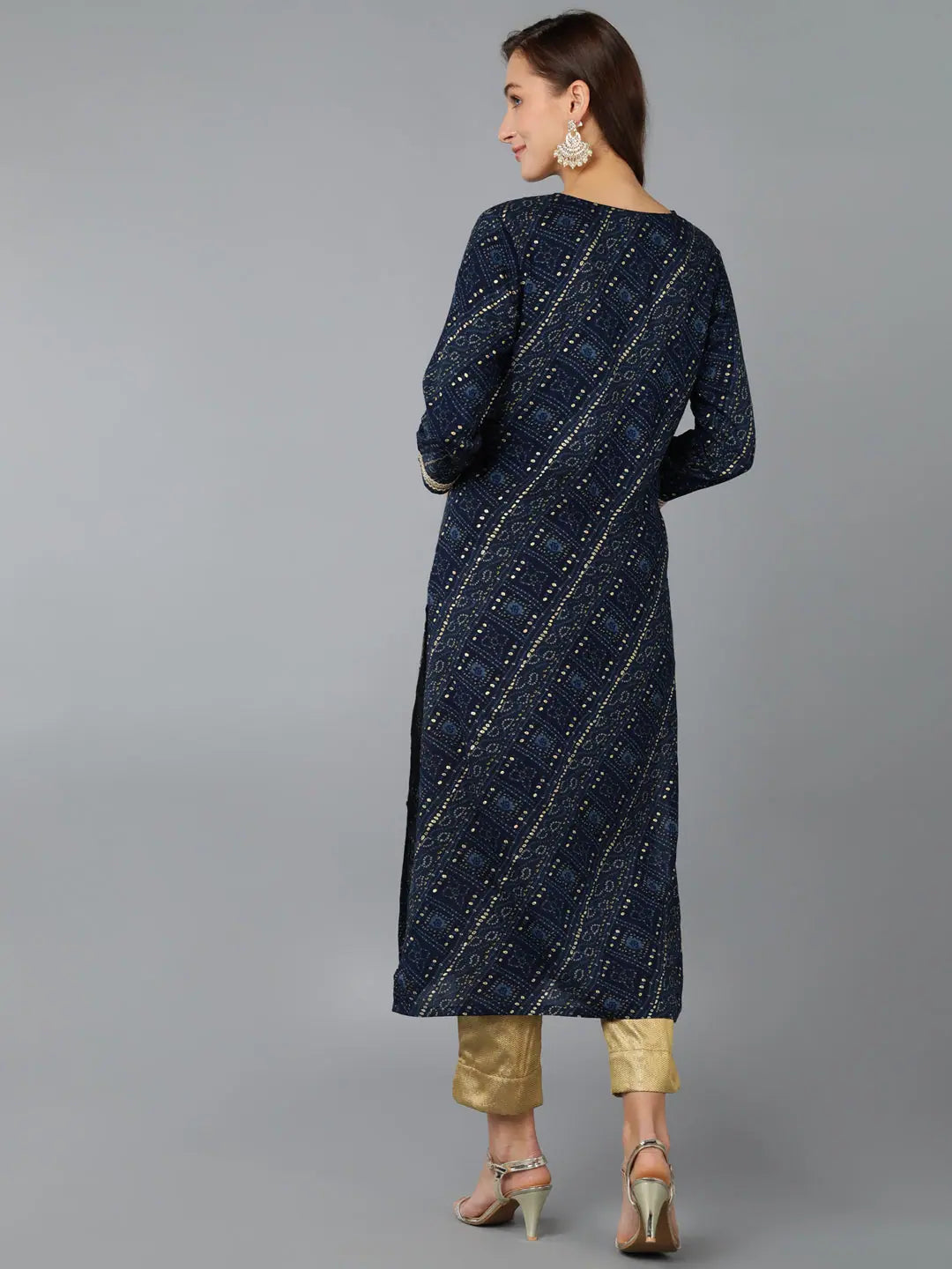 Elegant Embroidered Indian Kurtis Online - Viscose Kurta