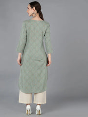 Women Cotton Abstract Printed-VCK1252A