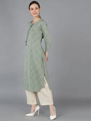 Women Cotton Abstract Printed-VCK1252A