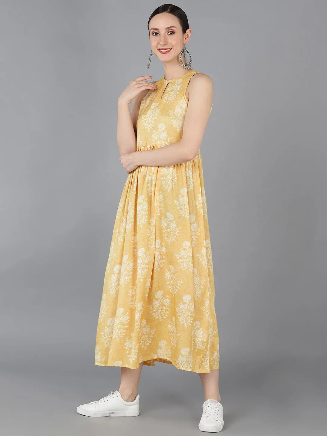 Abstract Printed Cotton Short Kurti for Women | Ahika