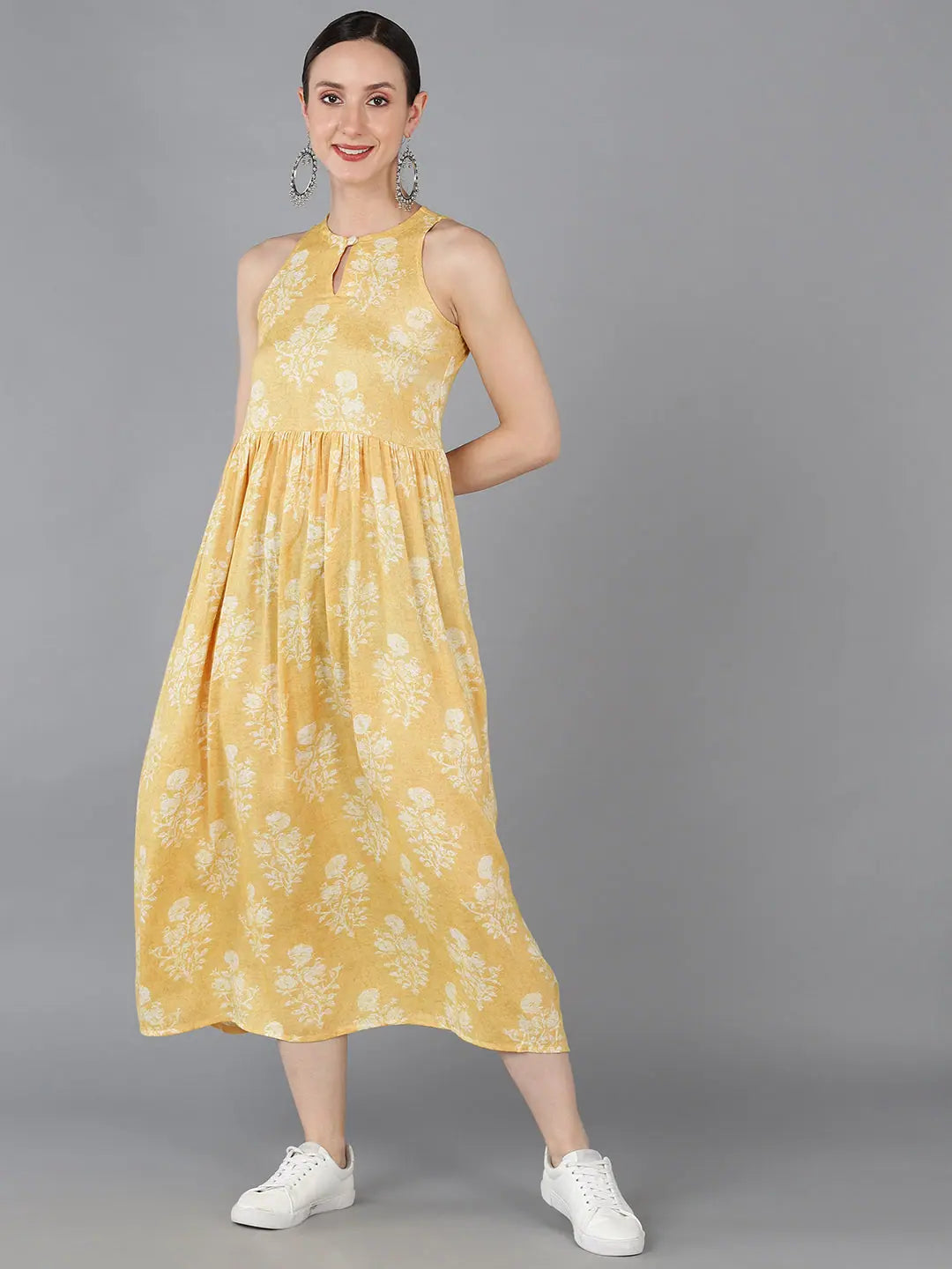 Women Cotton Abstract Printed-VCK8515A_L