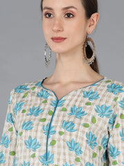 Women Cotton Floral Printed-VCK1633A