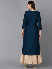 Women Silk Blend Yoke-VCK9132