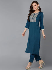 Women Silk Blend Yoke-VCK9125