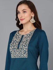 Women Silk Blend Yoke-VCK9125