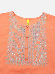 Women Cotton Blend Yoke-VCK9118