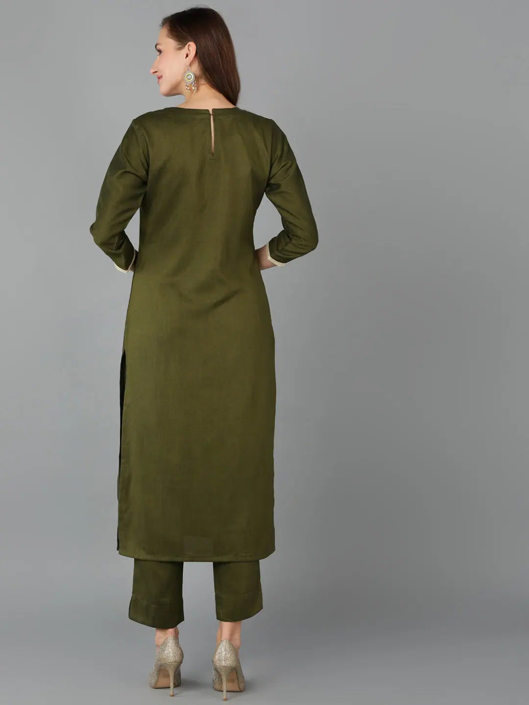 Silk Blend Embroidered Kurti | Elegant Indian Kurta for Women