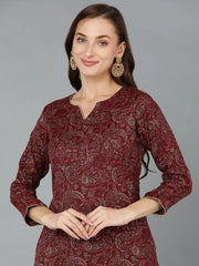 Women Silk Blend Paisley
