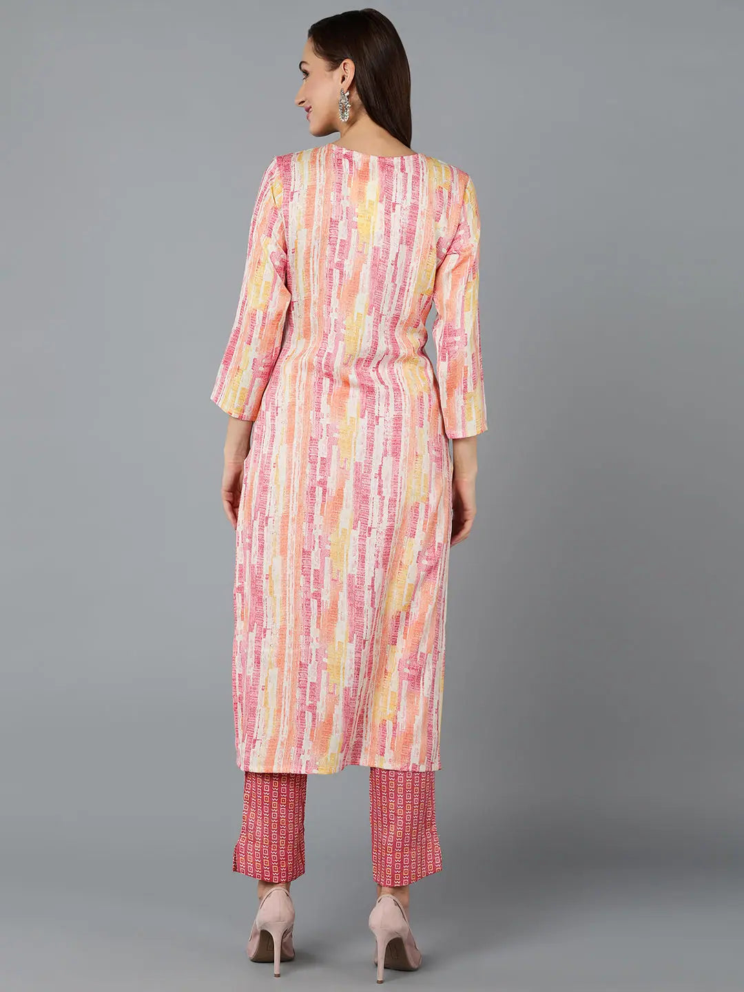 Multicolor Viscose Rayon Embroidered Indian Kurtis Collection