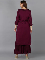 Women Silk Blend Embroidered-VCK9144