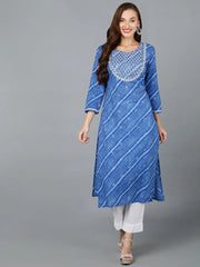 Women Cotton Striped Yoke