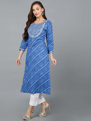 Women Cotton Striped Yoke