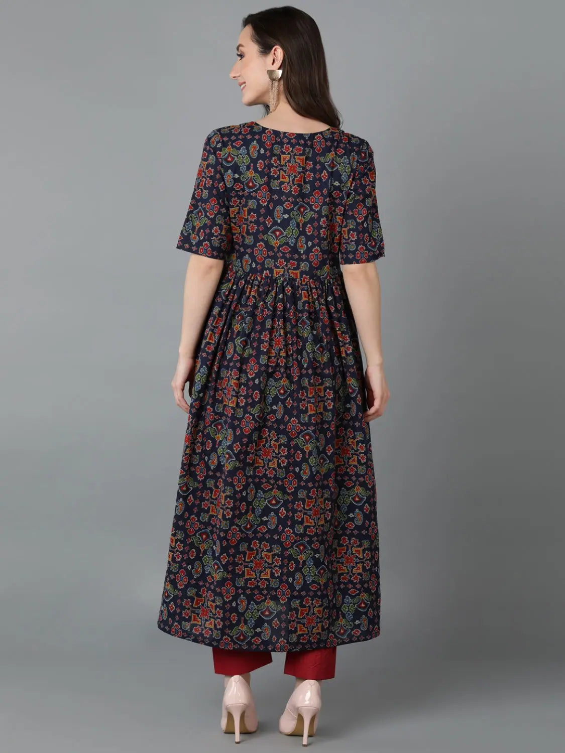 Women's Cotton Ethnic Printed Indian Kurta | Casual Kurtis