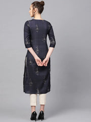 Women's Cotton Printed Kurta-VCK1251AB